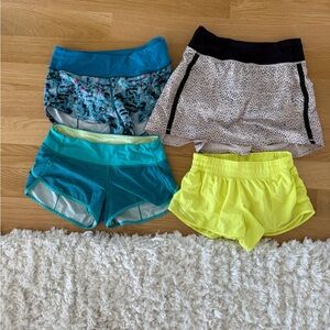 lululemon athletica Women's Athletic Shorts - Blue, Yellow, Black, Teal